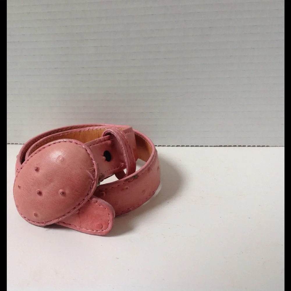 Vintage Rodeo Bravo Pink Croco Leather Belt Buckle